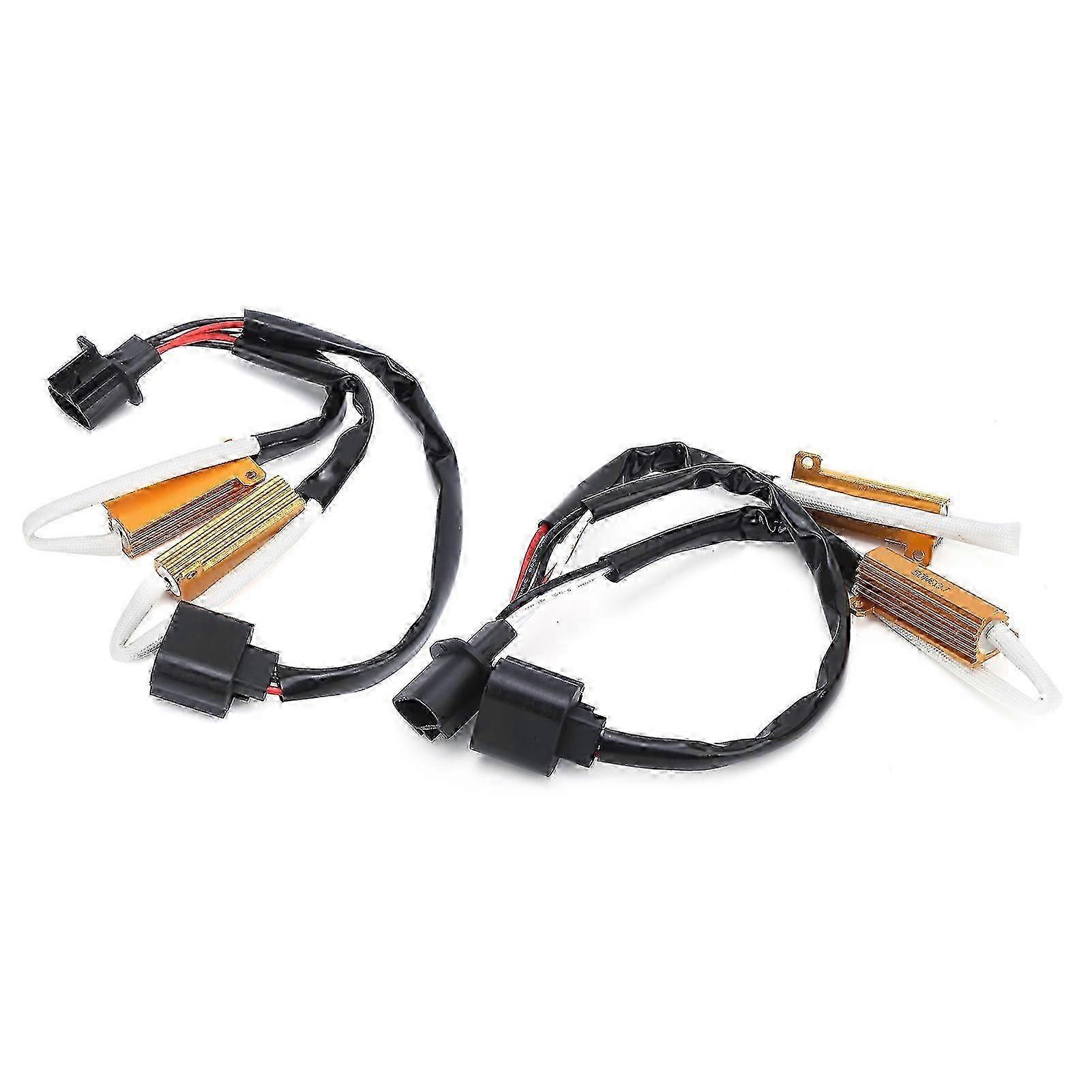 2PCS Load Resistor Adapter 50W 6 H13 9008 LED Metal for Turn Signals / Fog Light-Good