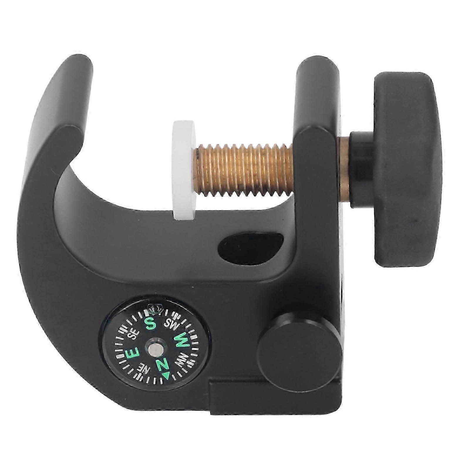 GPS RTK Pole Clamp Date Collector Adjustable Holder Aluminum Alloy Handlebar Clamp with Small Compass