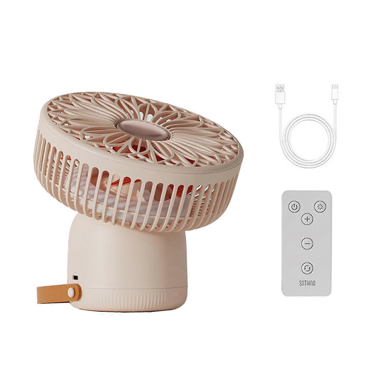 Led Camping Ceiling Fan Light Hang Tent Lamp Lantern Outdoor Fan With Remote