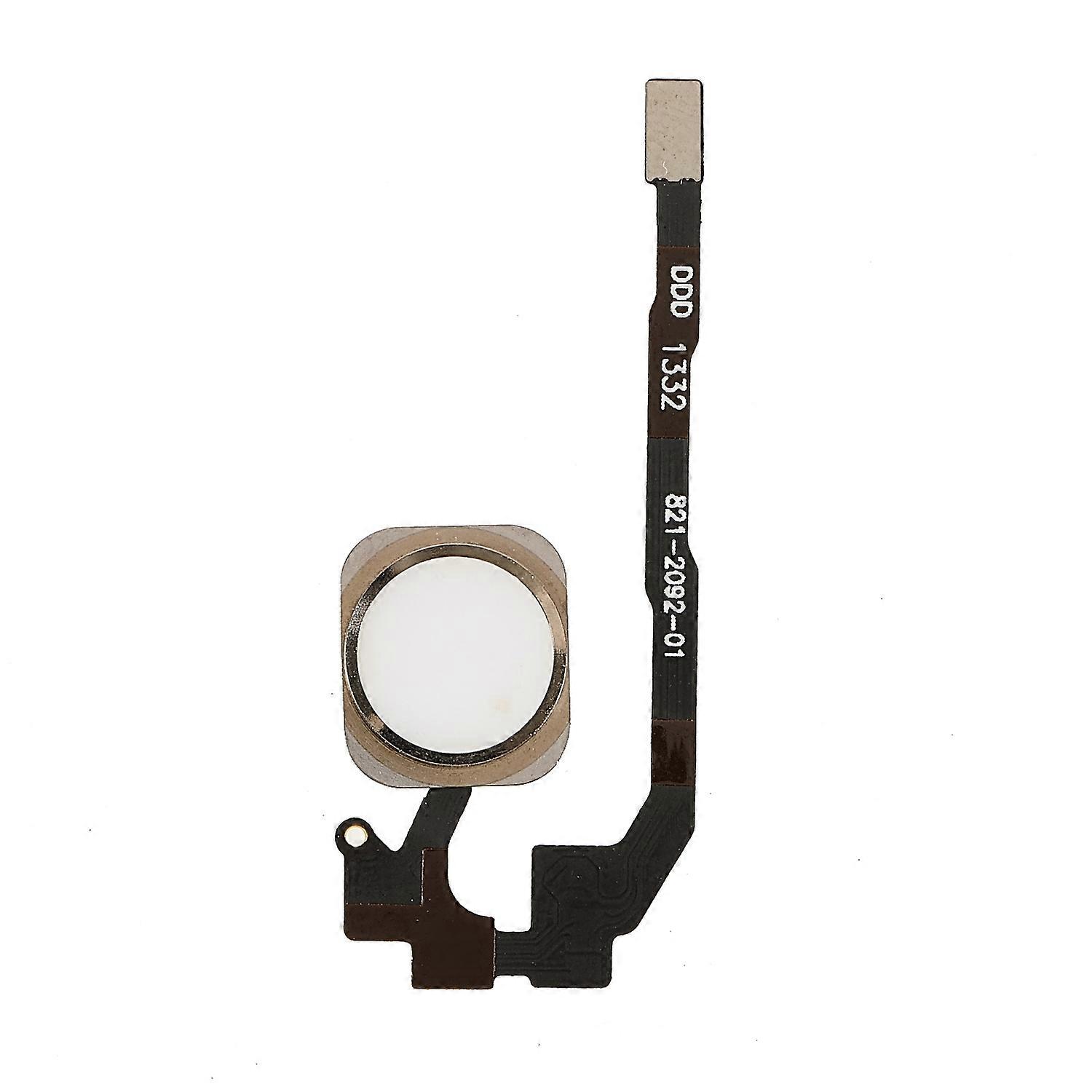 Home Key Fingerprint Button Flex Cable Part Replacement (without Logo) for iPhone 5s-Gold