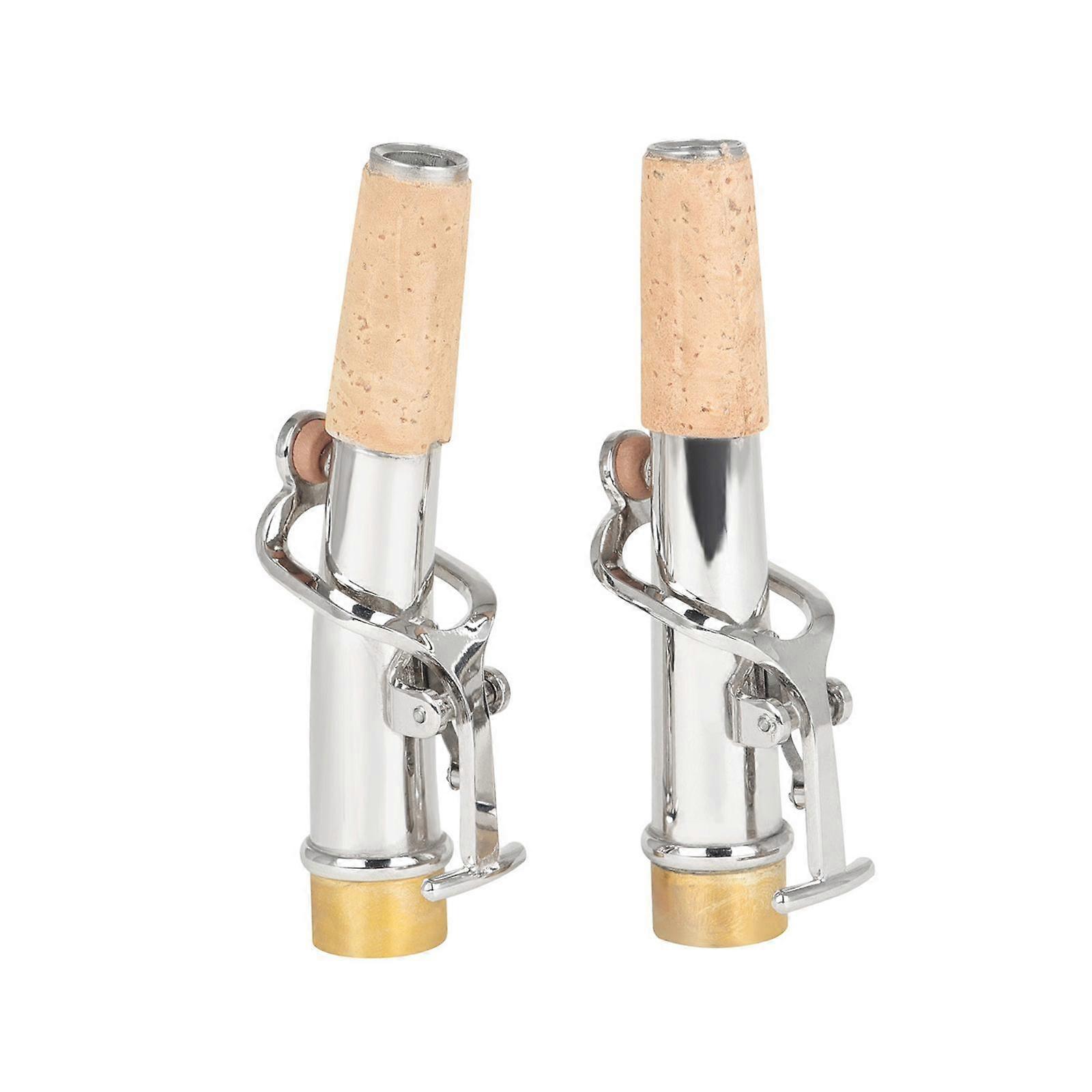 2Pcs Saxophone Replacement Neck Practical Direct Replaces Sturdy for