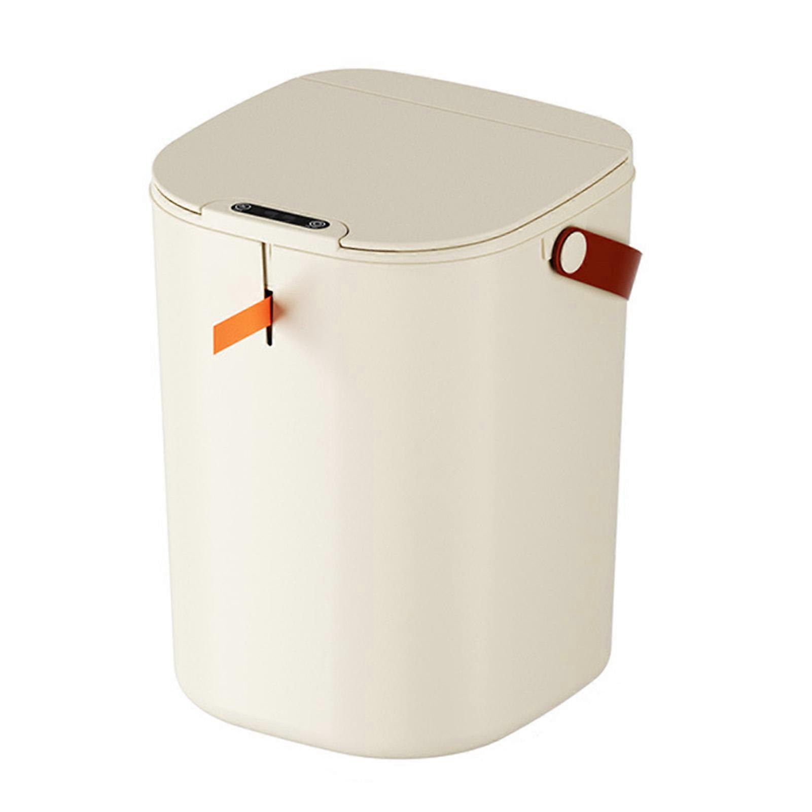 20L Sensor Trash Can with Handle ABS Automatic Induction Touchless Garbage Can for Bathroom