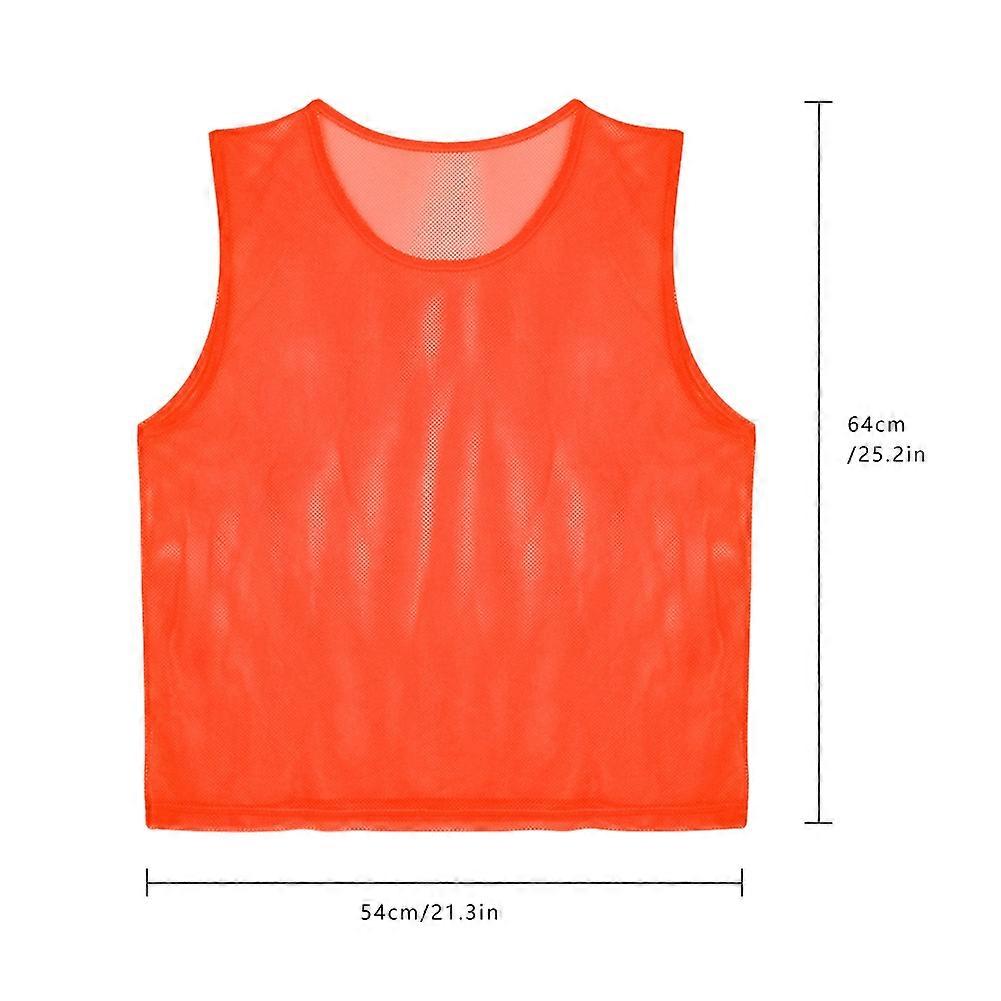 12 Pack Mesh Scrimmage Training Vests Soccer Breathable Adults Jerseys Breathable Adults Jerseys Bibs