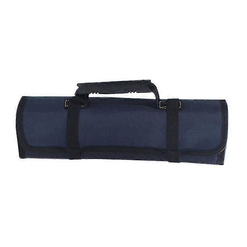 Wrench Roll Up Tool Roll Pouch Bag With Pockets, Waterproof Canvas Wrench Roll Organizer Bag For Cr