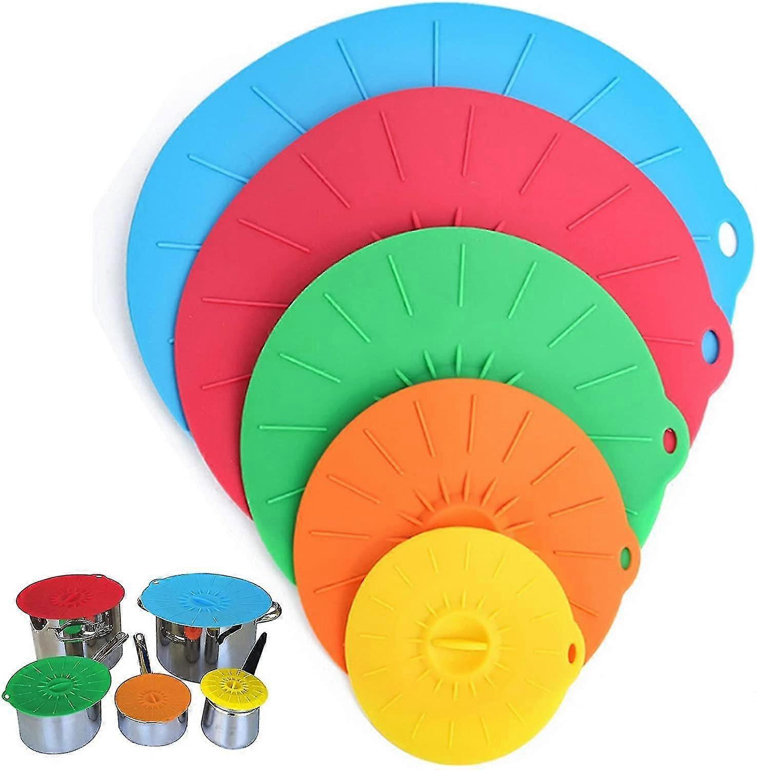 Silicone Dustproof Heat Resistant Reusable Anti Dust Lid Silicone Bowl Lids Fres