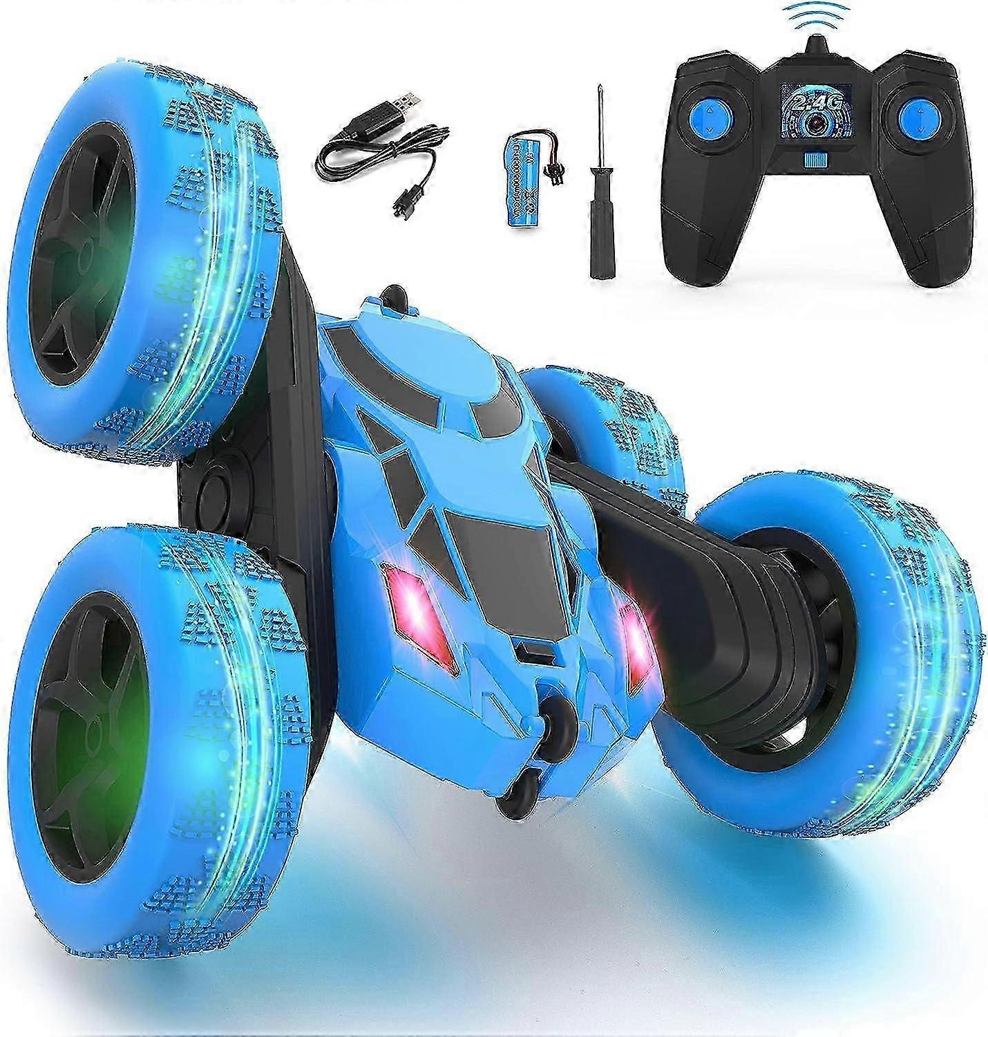 Remote Control Car Double-sided 360 Rotating Car Toy