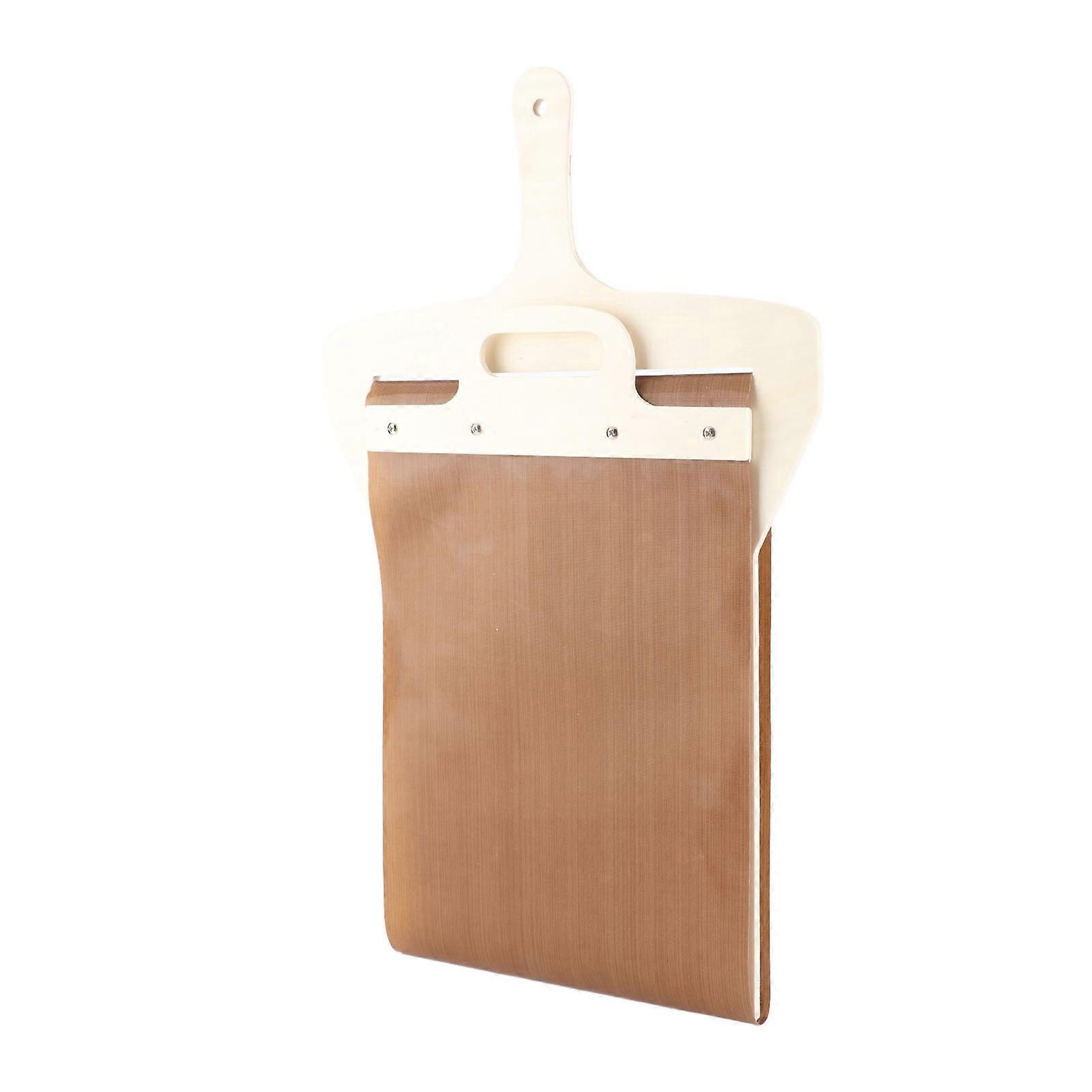 Pizza Storage Board Pizza Transfer Board Non-Stick Flexible Design Durable Wooden Handle Easy Handling Heat-Resistant Surface Ideal for Bakin