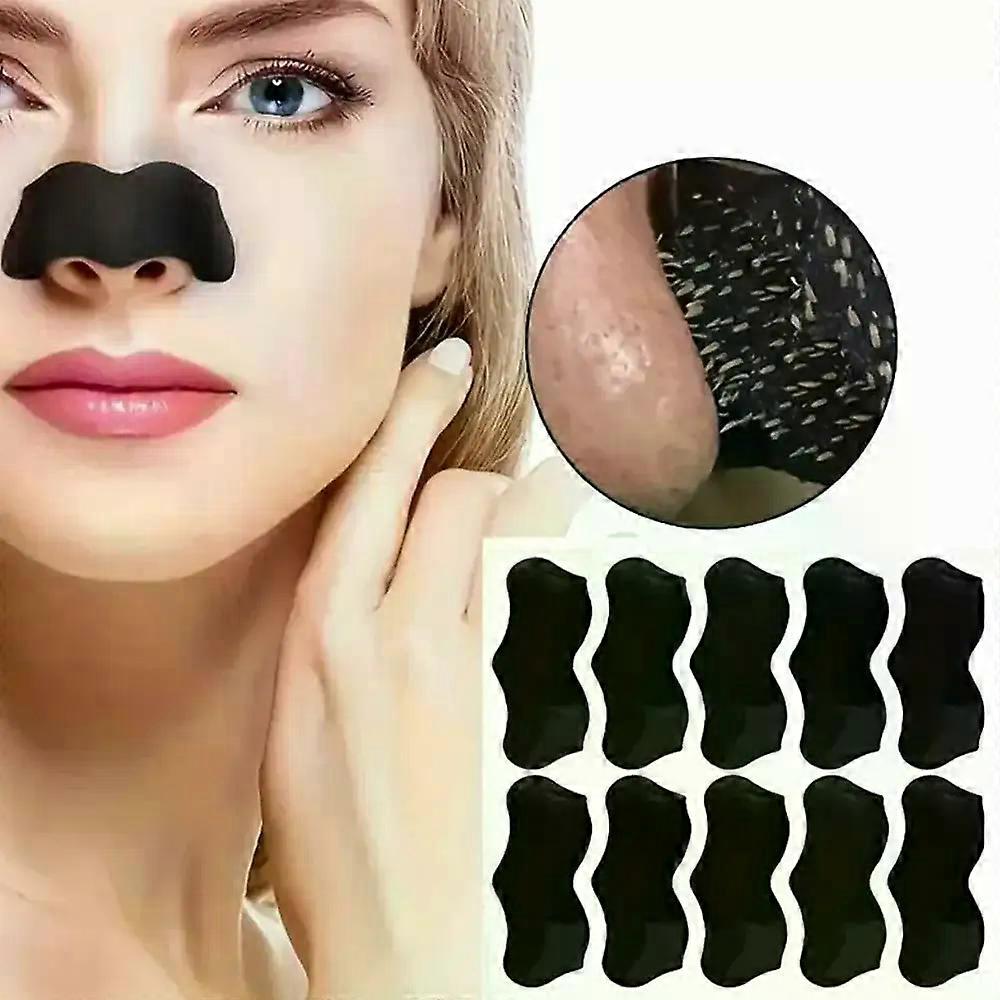 10Pcs Nez Points Noirs Dissolvant Masque Nettoyage En Profondeur Shrink Pore Acné Traitement Masque Nez Points Noirs Dissolvant Masque Soins de Santé
