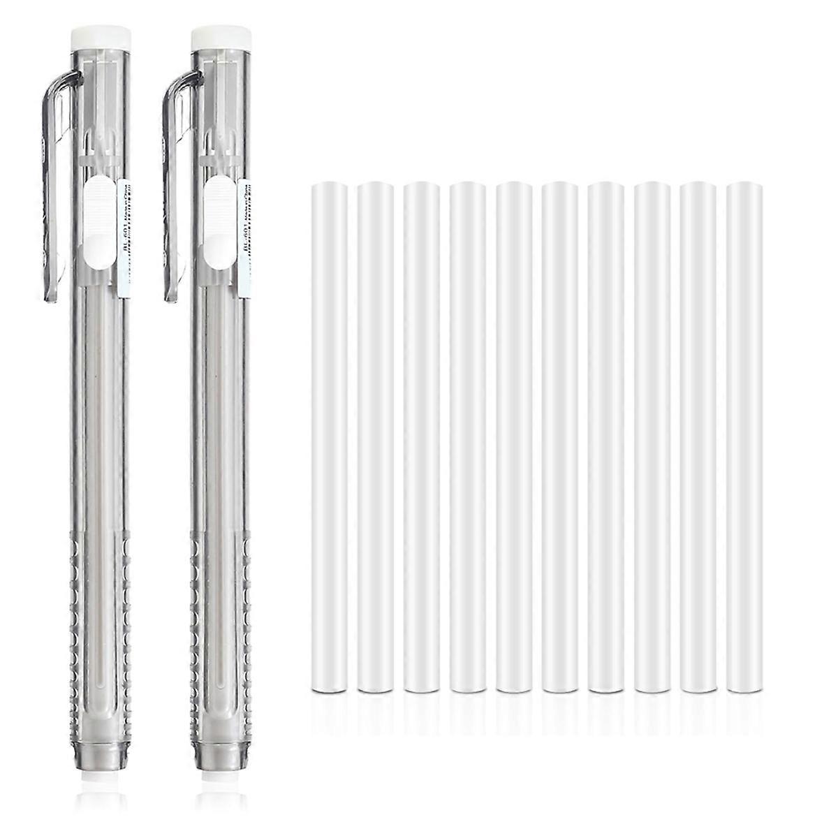 12 Pack Retractable Mechanical Eraser Pens, for School Home Office B