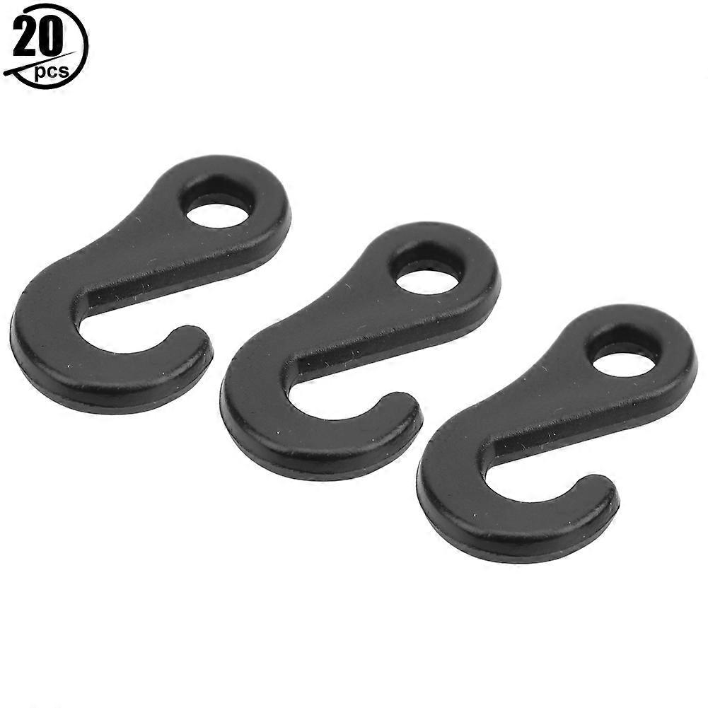 20Pcs Portable Quality PVC S shape Hook Accessory for Tent Usage High Temperature Resistance