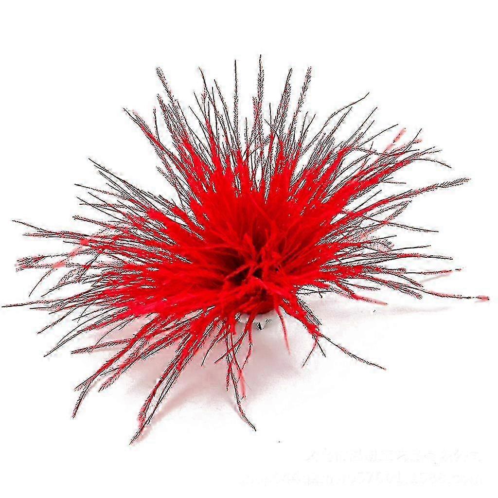 Feather clip for scarves elegant women's brooch accessory