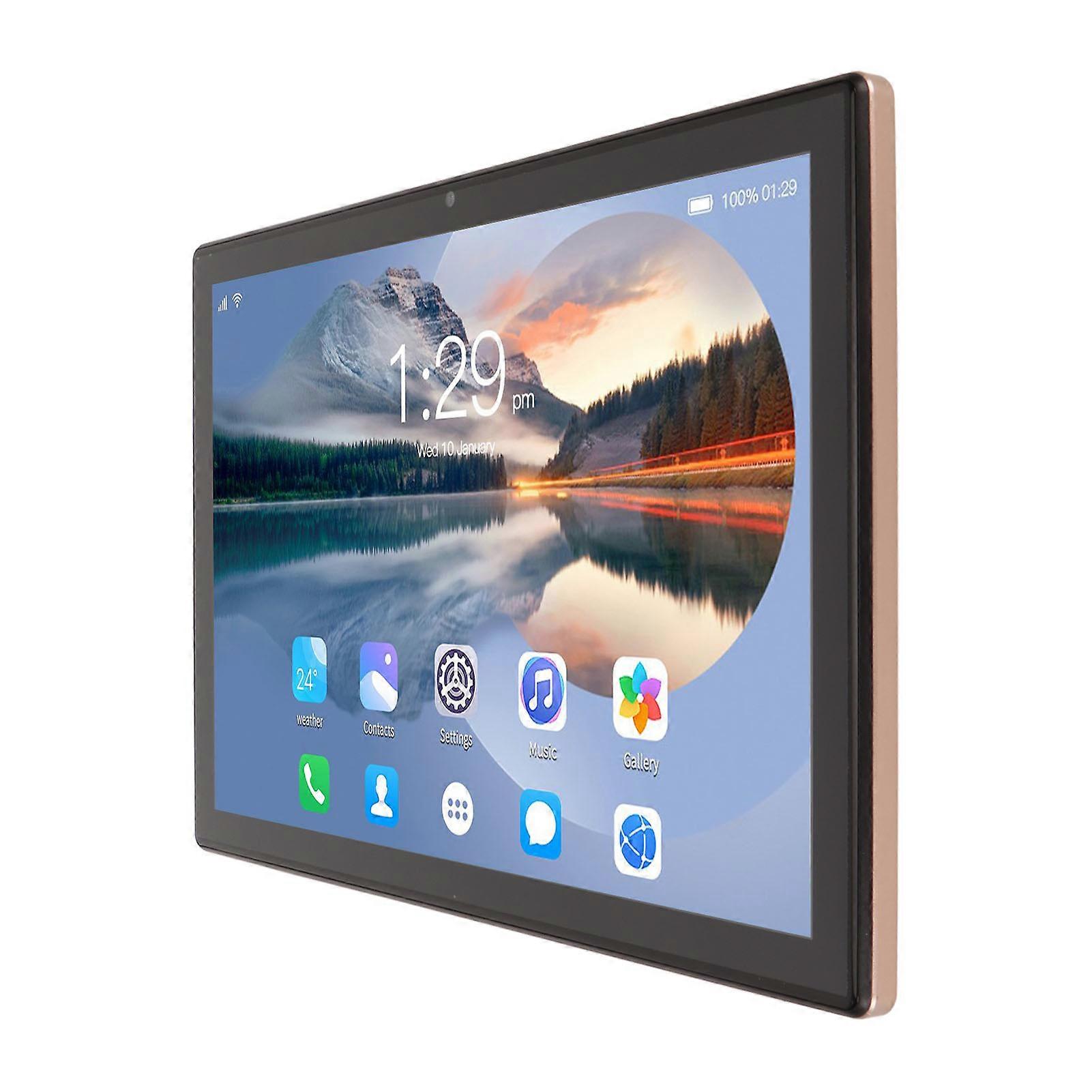 Android 12 Tablet 10.1in 8GB RAM 128GB ROM 8-Core Gold EU Plug