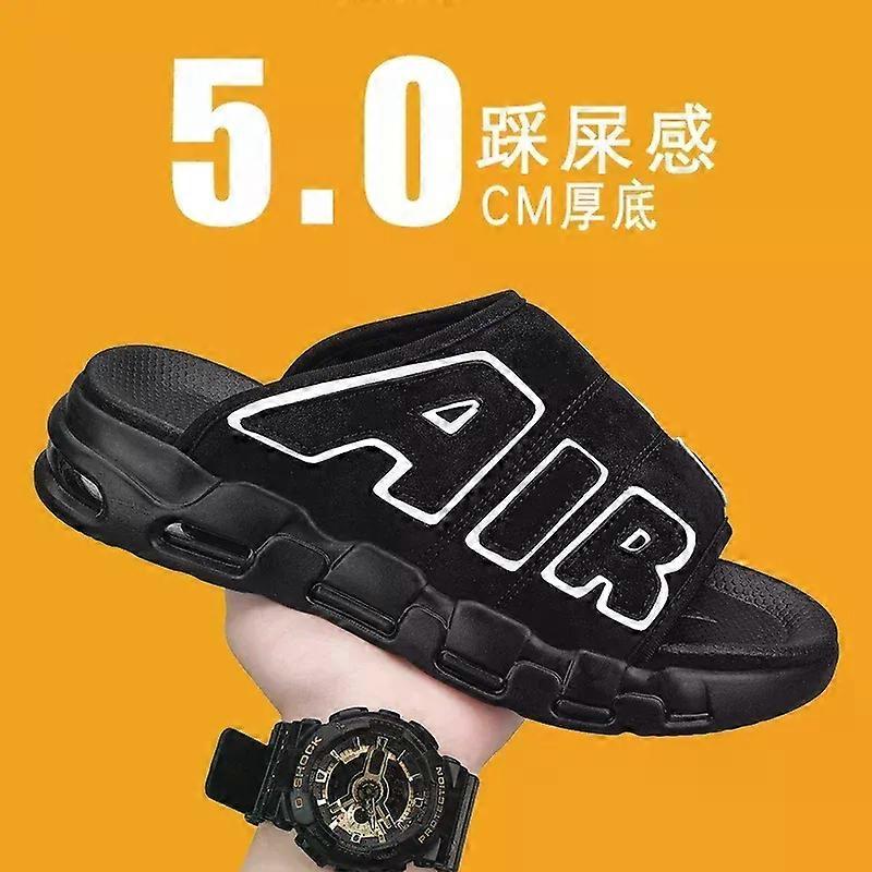 Terlik Erkekler Hava Yastığı Tasarım Slayt Adam Yaz Yeni PVC Yumuşak Kaymaz Erkek Spor Terlik Erkekler için Parmak Arası Terlik Chanclas Hombre