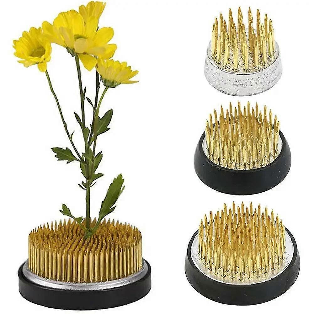 Round Ikebana Floral Frog - Flower Arranging Holder For Home Decor