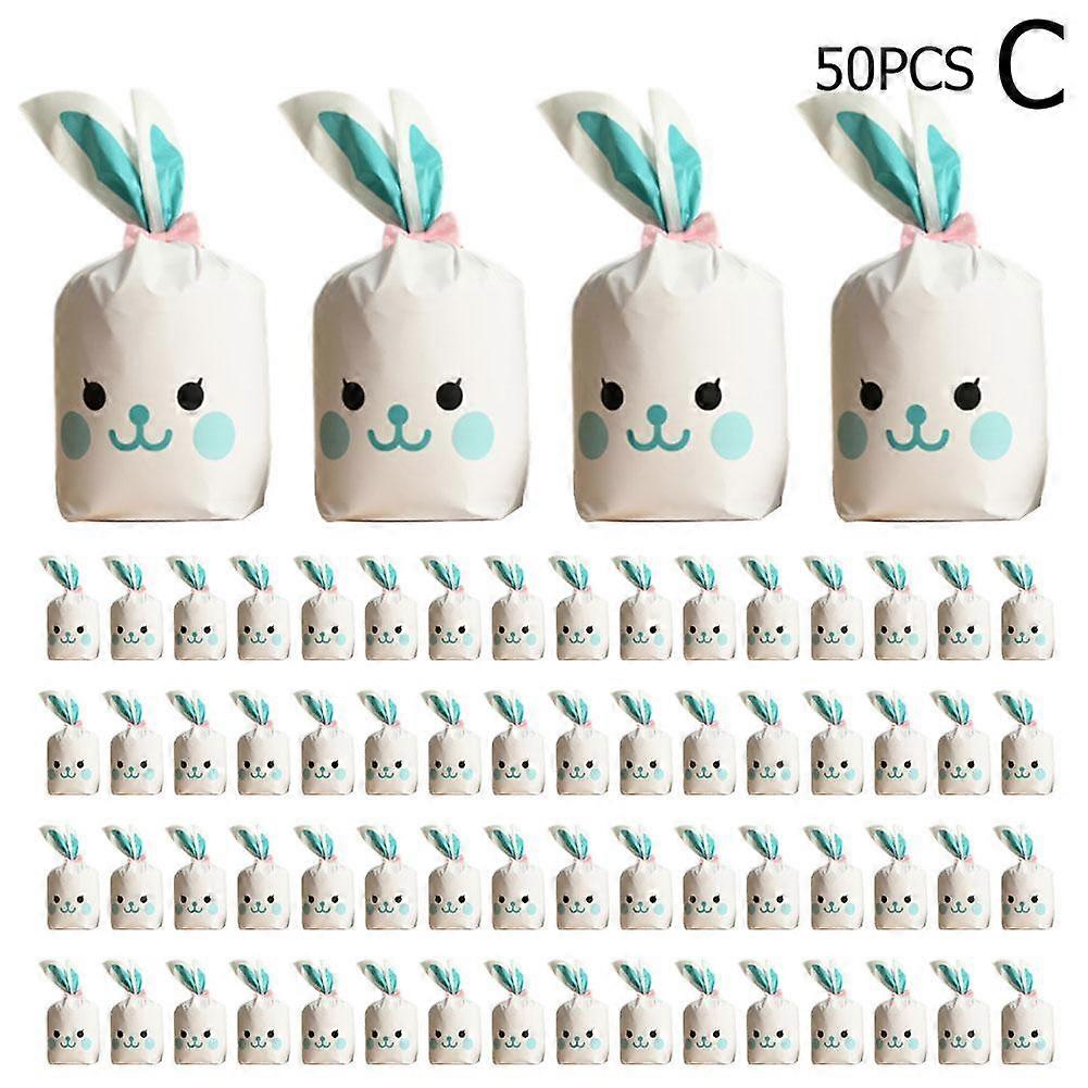 Rabbit ears packaging bag 50pcs 3D rabbit ear plastic packaging bag