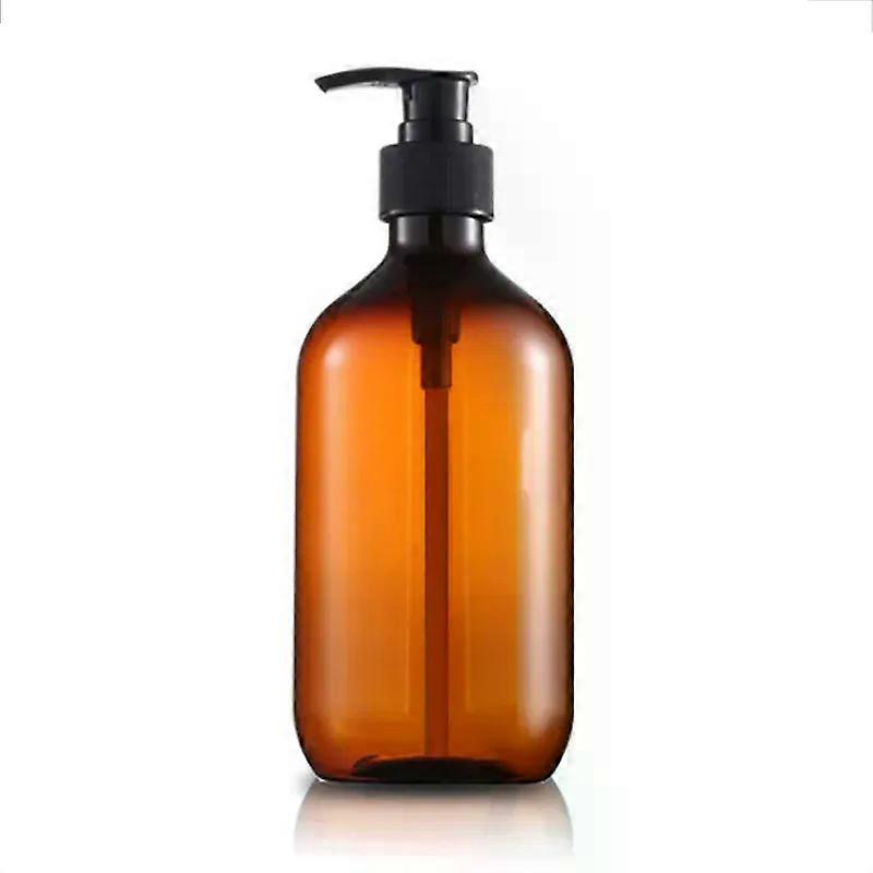 Empty White Plastic Botte 500ml Amber Shampoo Pump PET Bottle Clear Refill Bottle Dispenser Travel QY2312191