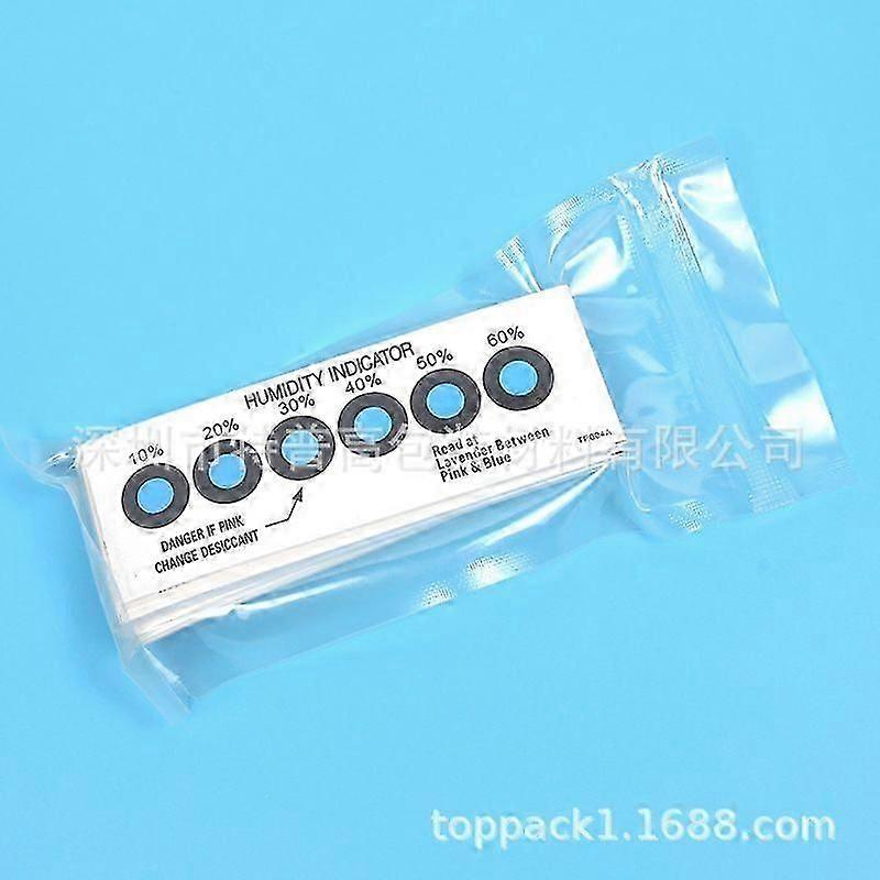 10 Pcs Reusable Humidity Indicator Cards Small Humidity Recorder 6-Point Humidity Cards Blue to Pink Indicator Practicable Humidity Indicating Tool KI