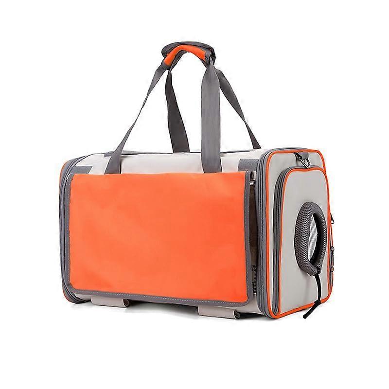 Pet Carrier Bag for Small to Medium Cats and Dogs, Soft-Sided Portable Tote with Mesh Ventilation and Adjustable Shoulder Strap