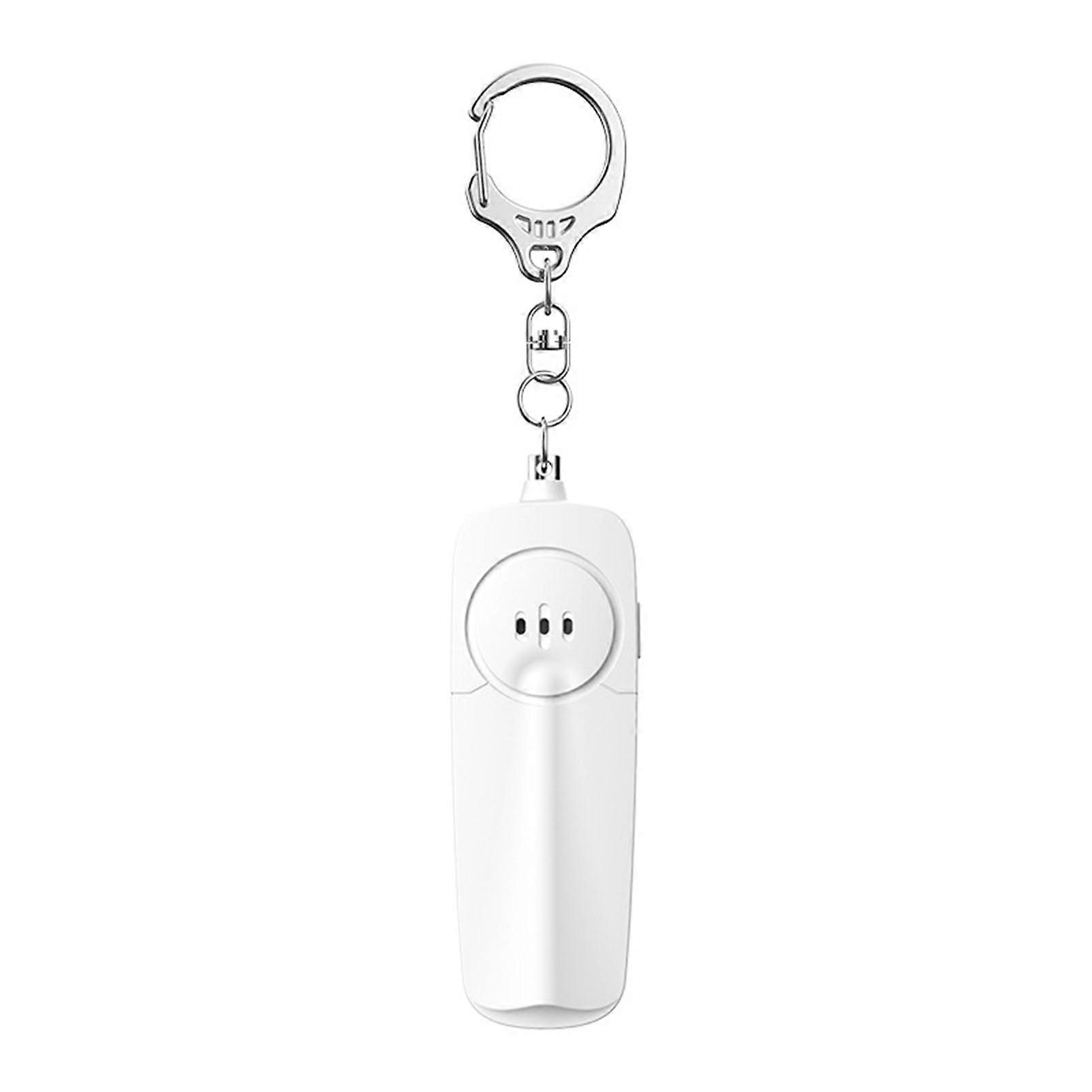 130dB Personal Alarm Keychain with Flashlight for Self-Defense and Outdoor Safety