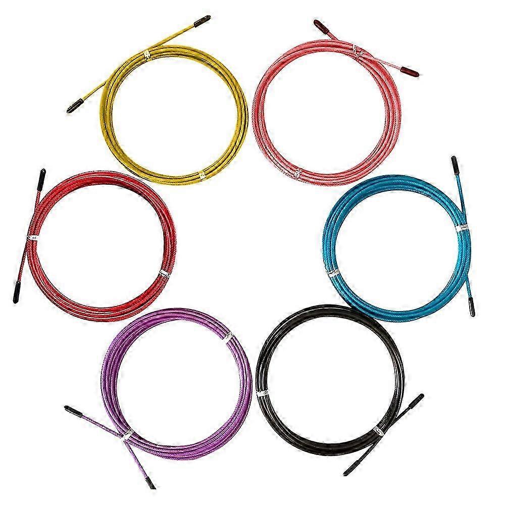 Stainless Steel Jump Rope Cables with Protective Polymer Coating, Performance-Boosting, Universal Fit, Easy Length Adjustment for Various Models