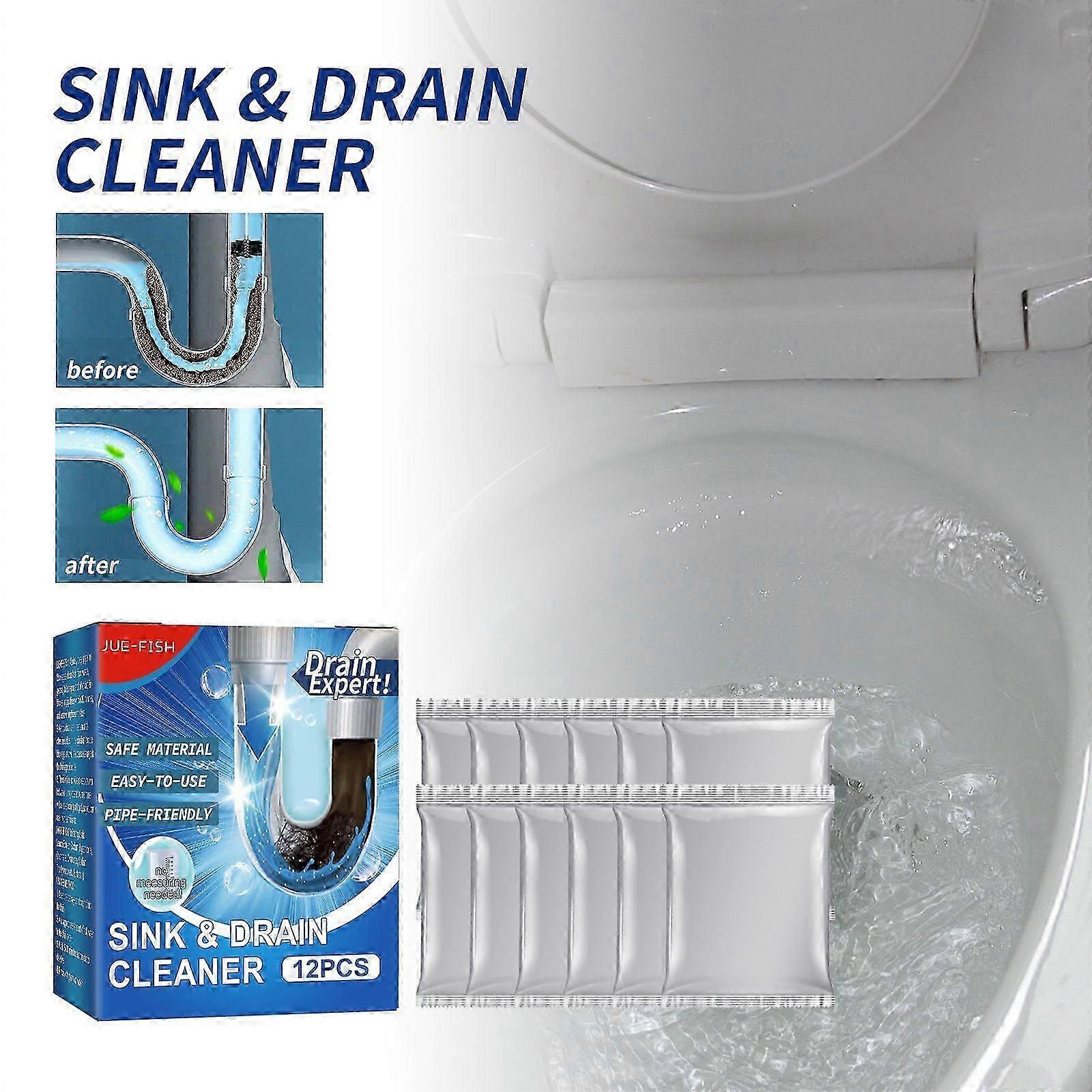 Drain Cleaner, Toilet Kitchen Drain Anti-Clogging Deodorant Dredging Cleaner