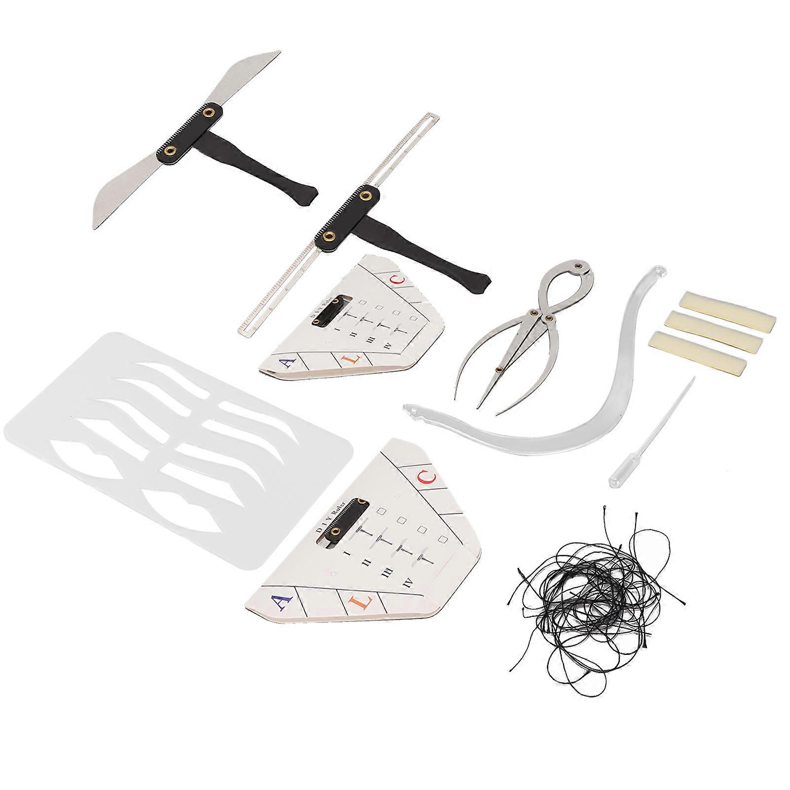 Eyebrow Tattoo Set Eyebrow Mapping Positioning Shaper Ruler Stencil Microblading Tool Accessory