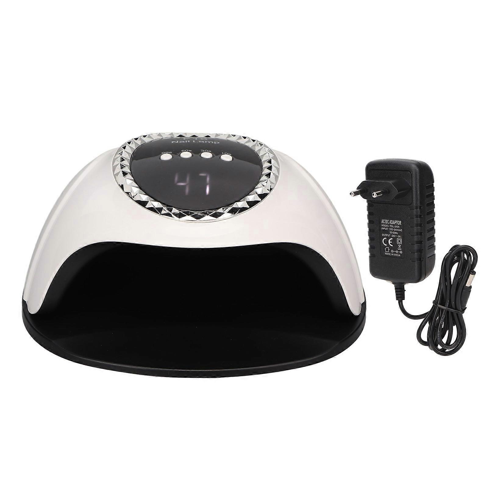 UV LED Nail Lamp 4 Timers Fast Curing Smart Sensor 60PCS Lamp Chips 168W UV Gel Nail Light