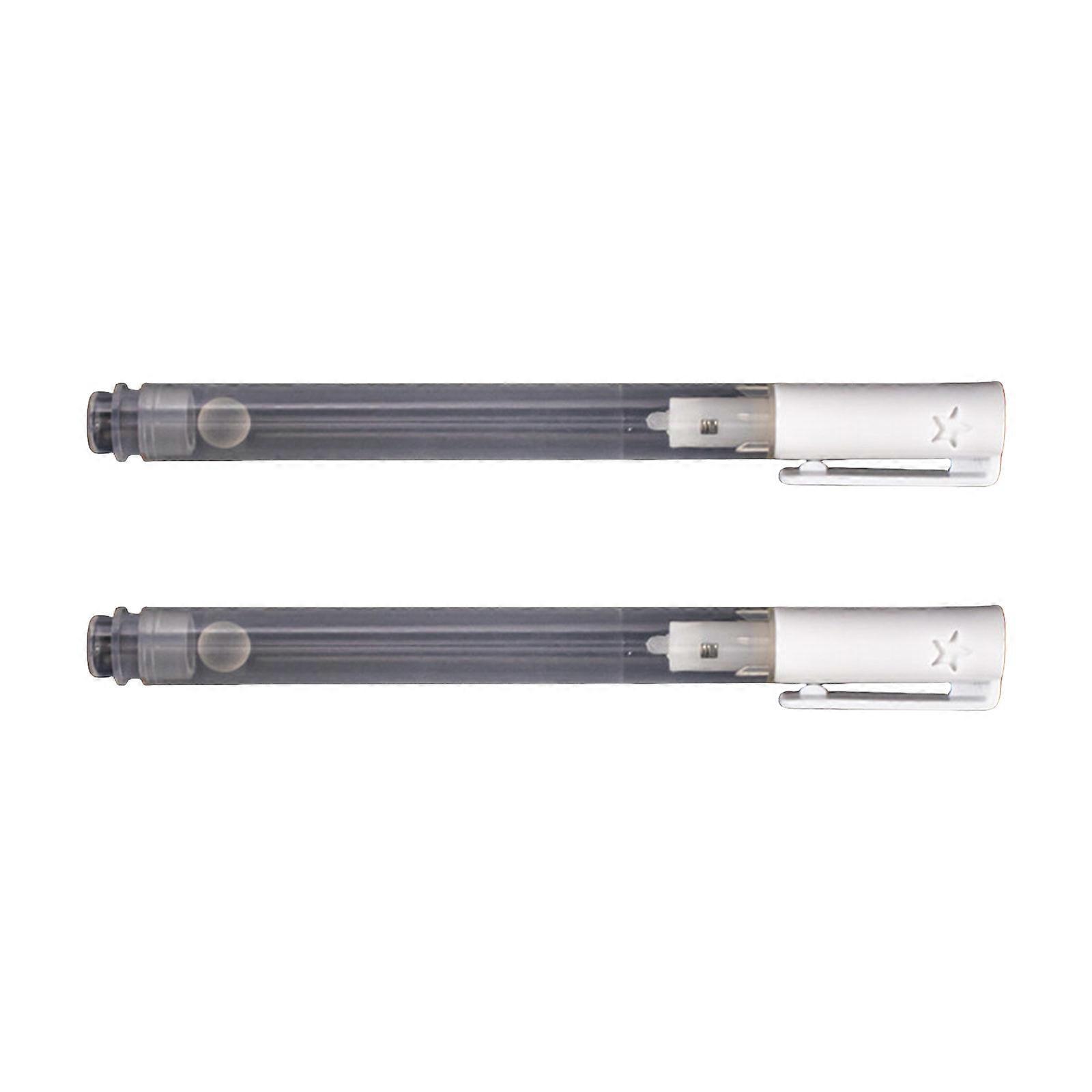 2Pcs Refillable Empty Paint Pen 3mm Fine Tip Empty Paint Marker For Painting on Paper Wood Ceramic Metal Fabric