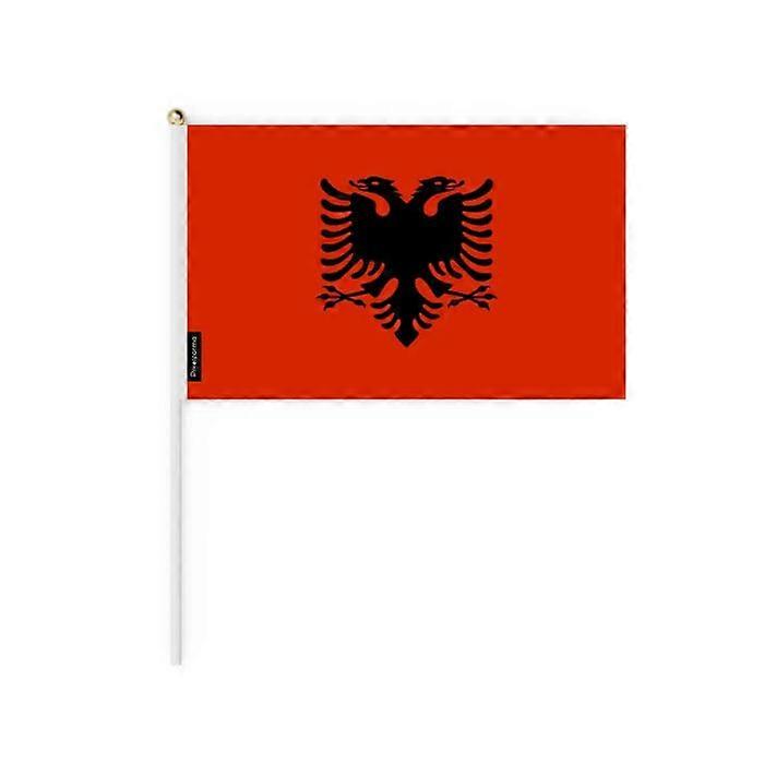 Flag - Albania - Mini Flag 30x45 cm - Durable Polyester - Double-sided Print - Lightweight and Sturdy