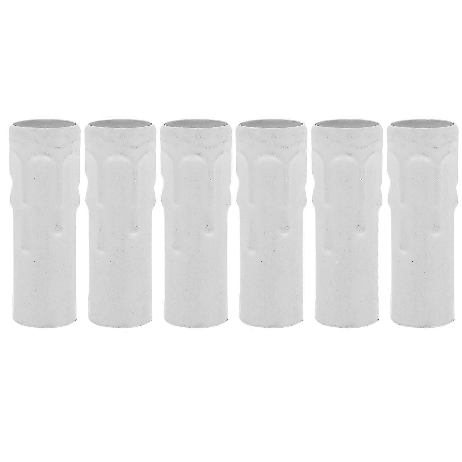 6pcs E14 Chandelier Candle Sleeves - Candelabra Base Socket Covers