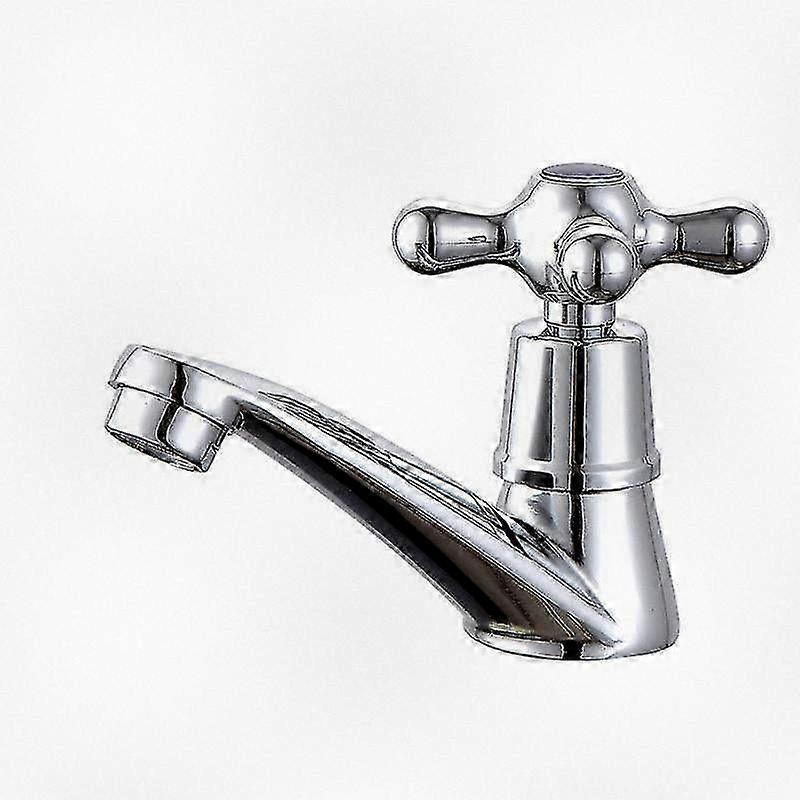 2024 Single Cold Water Faucet, Chrome Basin Faucet Designed for Use in Home Bathroom Toilet Sinks