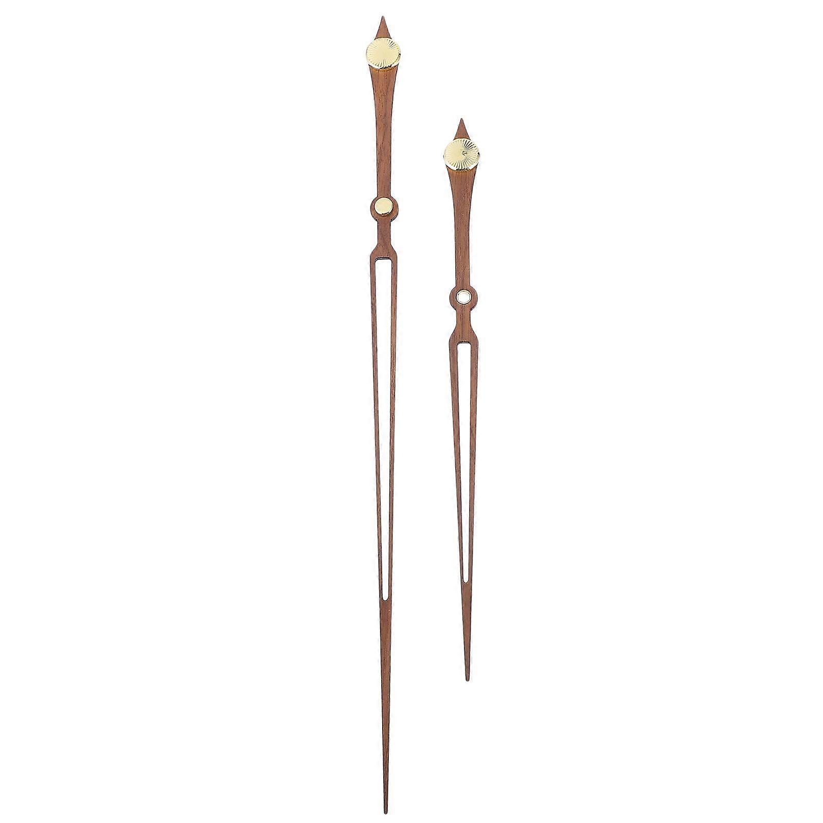 1 Set Walnut Wooden Clock Hands Pretty Hanging Clock Pointers Wall Clock Hands