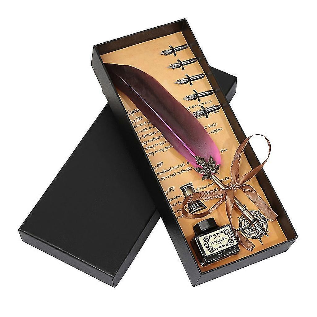 Feather Ink Pen Calligraphy Set