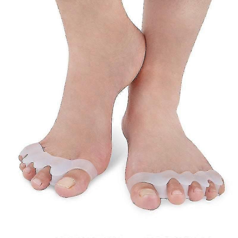 2 Pack Toe Separators Silicone Bunion Hallux Valgus Protector Divider Foot Care