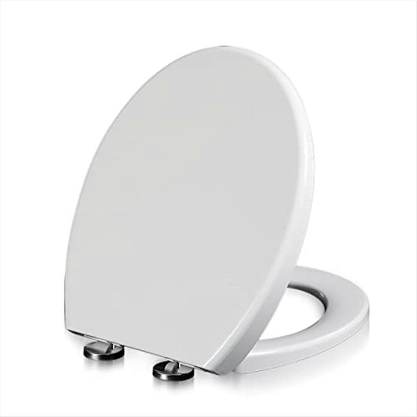 Soft Close Oval Toilet Seat With Fixing, Adjustable Hinges, PP Material, Quick Release For Easy Clean, O Shape Lid
