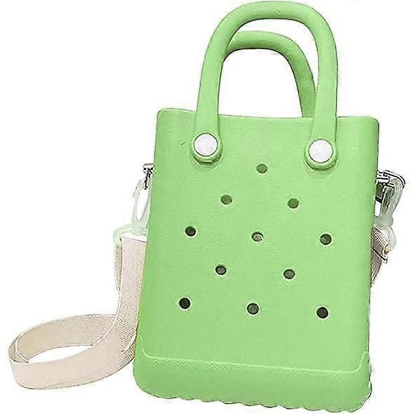Mini EVA Beach Bag with Green Needles