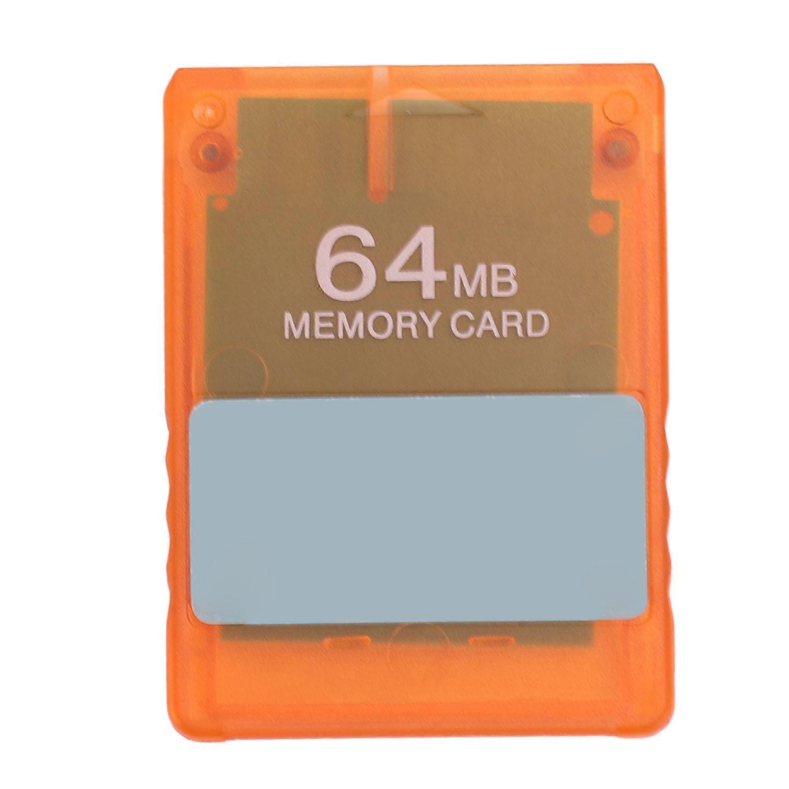 V1.953 Memory Card Professional OPL HD Loader Game Program Card for Game Console Accessories 64MB Transparent Orange