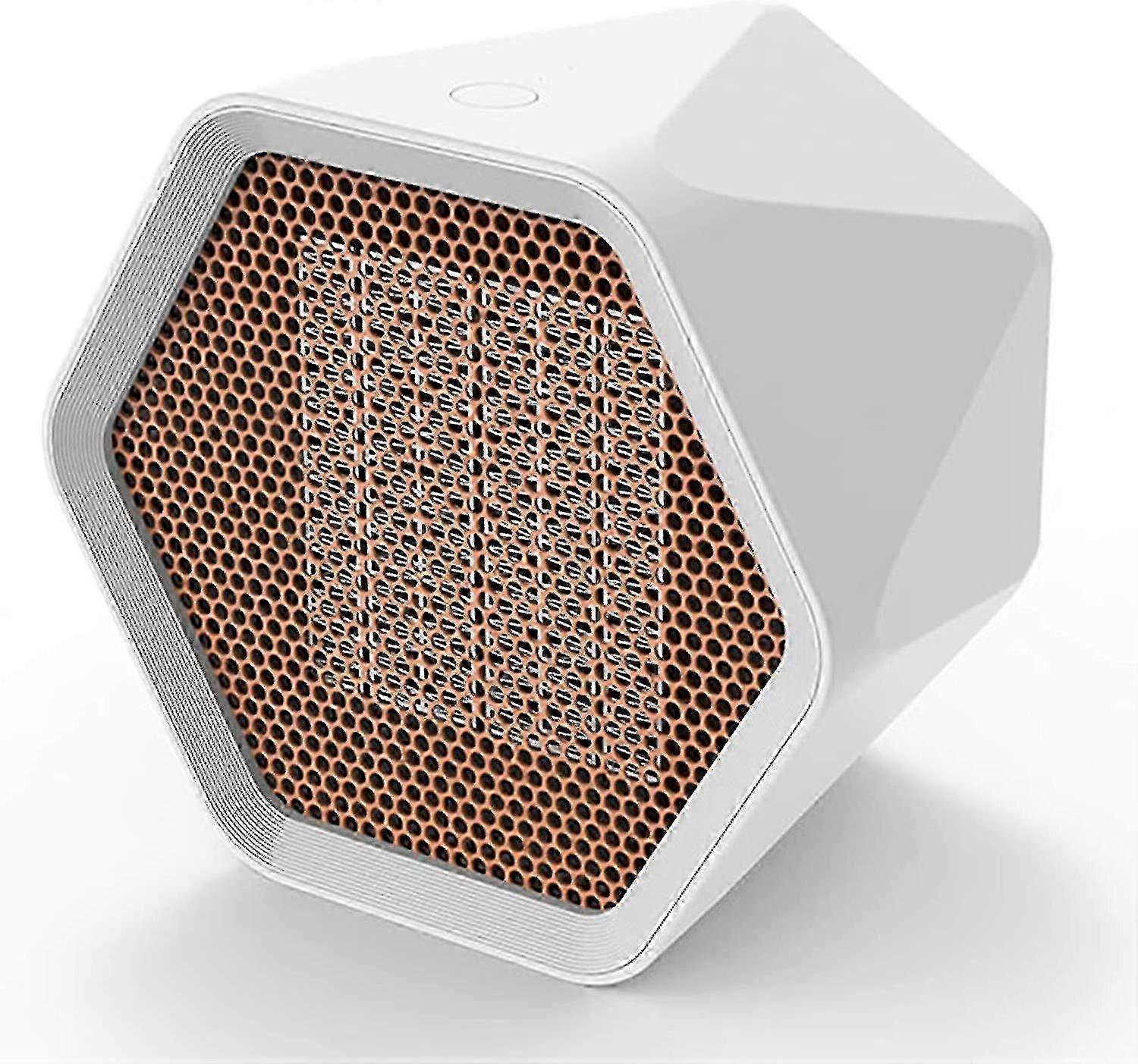 Fan Heater,1000w Mini Electric Heater Temperature Control Hexagonal Desktop Heating