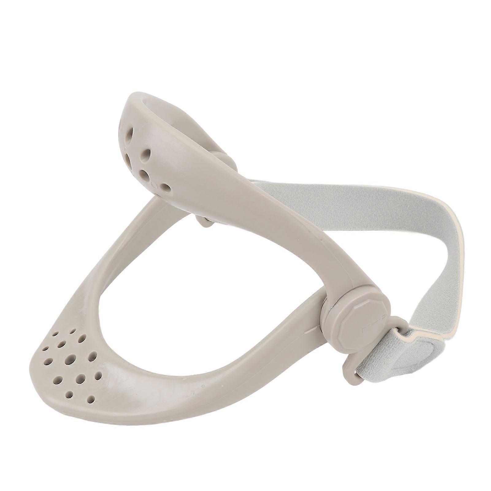 Adjustable Neck Support Comfortable Breathable Effective Neck Traction Device for Home Office Use Silver Gray 