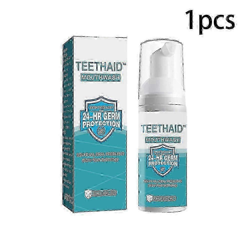 1/3/5x New Teethaid Mouthwash, Mint Teeth Foam Remove
