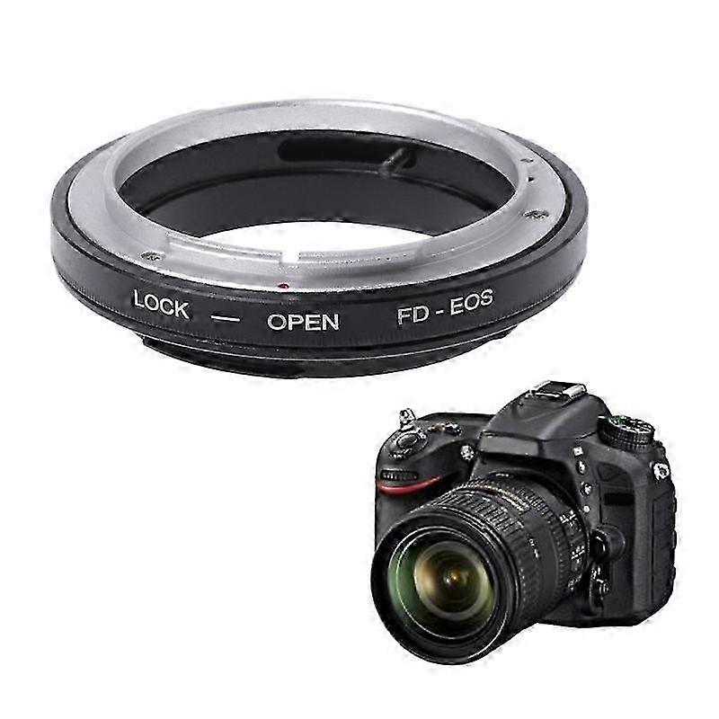 2025 FD-EOS Bague de monture d’objectif pour objectif Canon FD vers objectif EOS EF (noir)