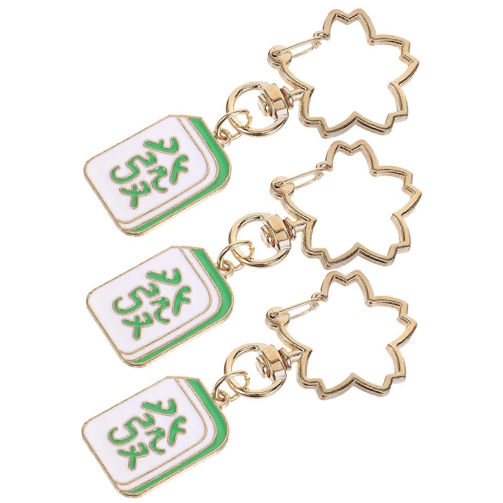 Versatile Mahjong Keychains, Ideal for Bags and Wallets, Dependable and Cute