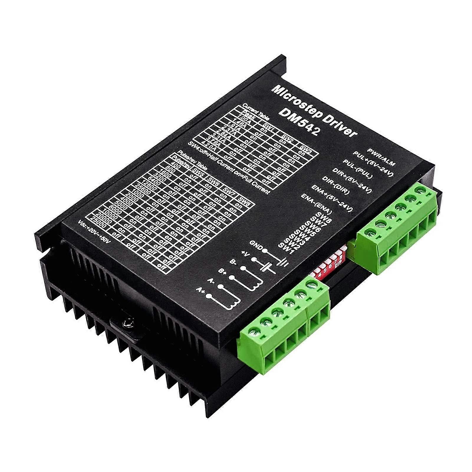 Microstep Driver DM542 Stepper Motor Controller 2Phase Digital Stepper Motor Driver DC Max 4.2A 2050V Ref: 8634