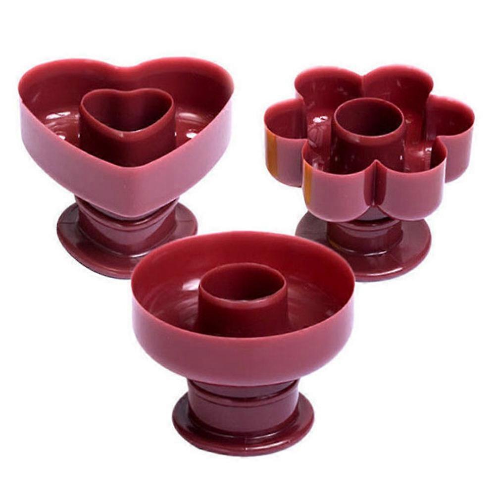 3pcs Donut Casting Mould Set Plastic Doughnut Mould for Baking Desserts, Afternoon Tea, Celebrations Flower & Heart Shapes