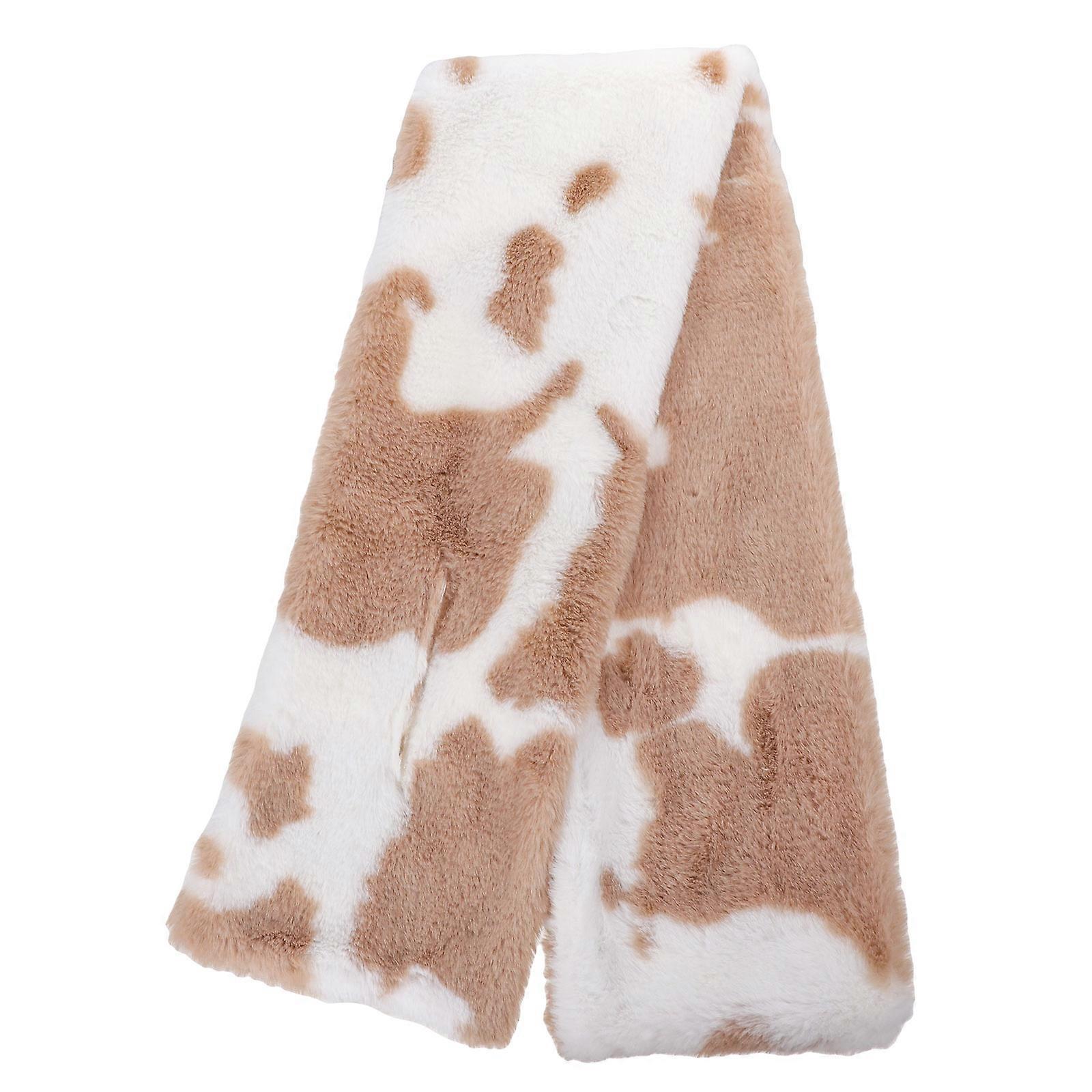 Women Shawl Warm Scarf Cow Print Rectangular Versatile Usage 1Pcs