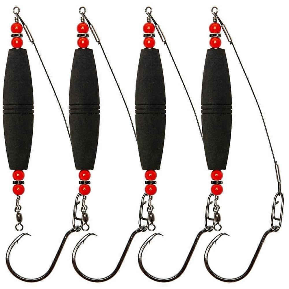 4 x Catfish Float Rigs Fishing Bobber Cork Catfish Equipment Black Ref: 2317