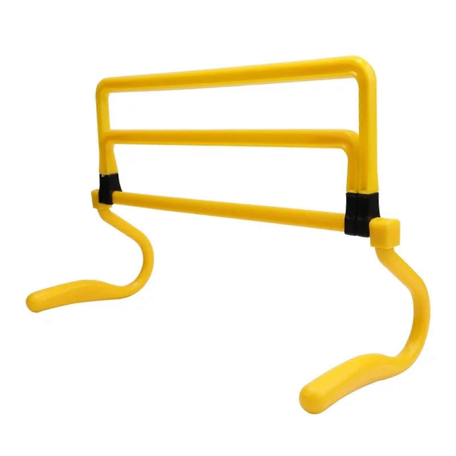 Agility Hurdles, Four Speed, Colour Adjustable, Football Training Equipment (Yellow)