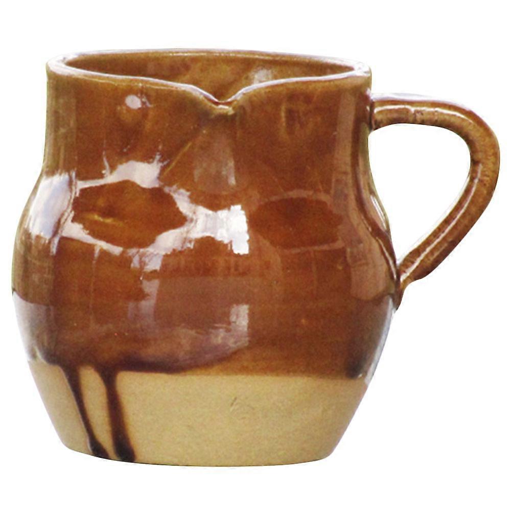 Unique Teapots Wear-Resistant Clay Teapot Anti-Scalding Handle Private Gatherings Brown 9.00X7.00X7.00CM Large Capacity 1Pack