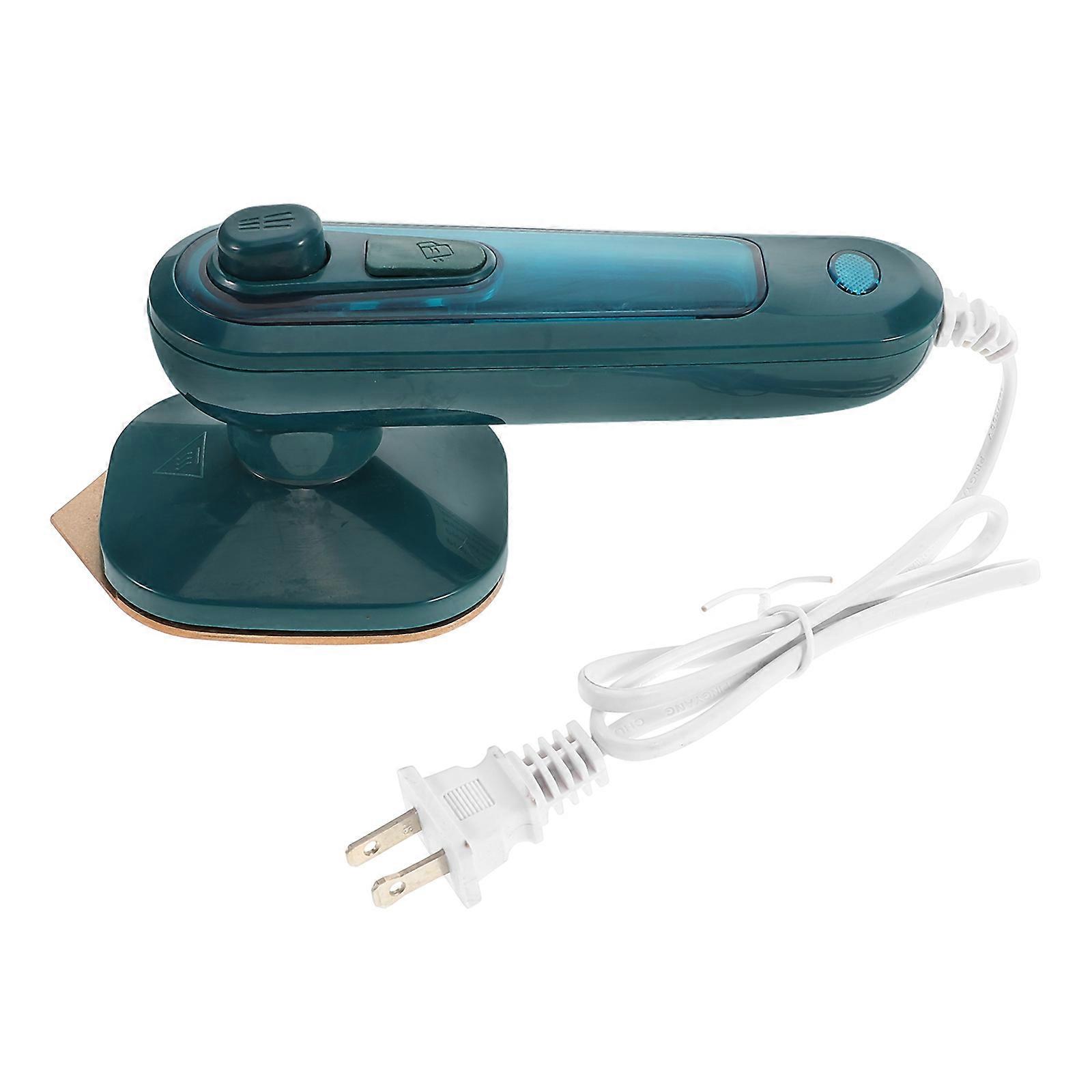 Mini Steam Iron for Travel Clothes Portable Steamer Hand Held Steamer 220V Dark Green Rectangular 1Set