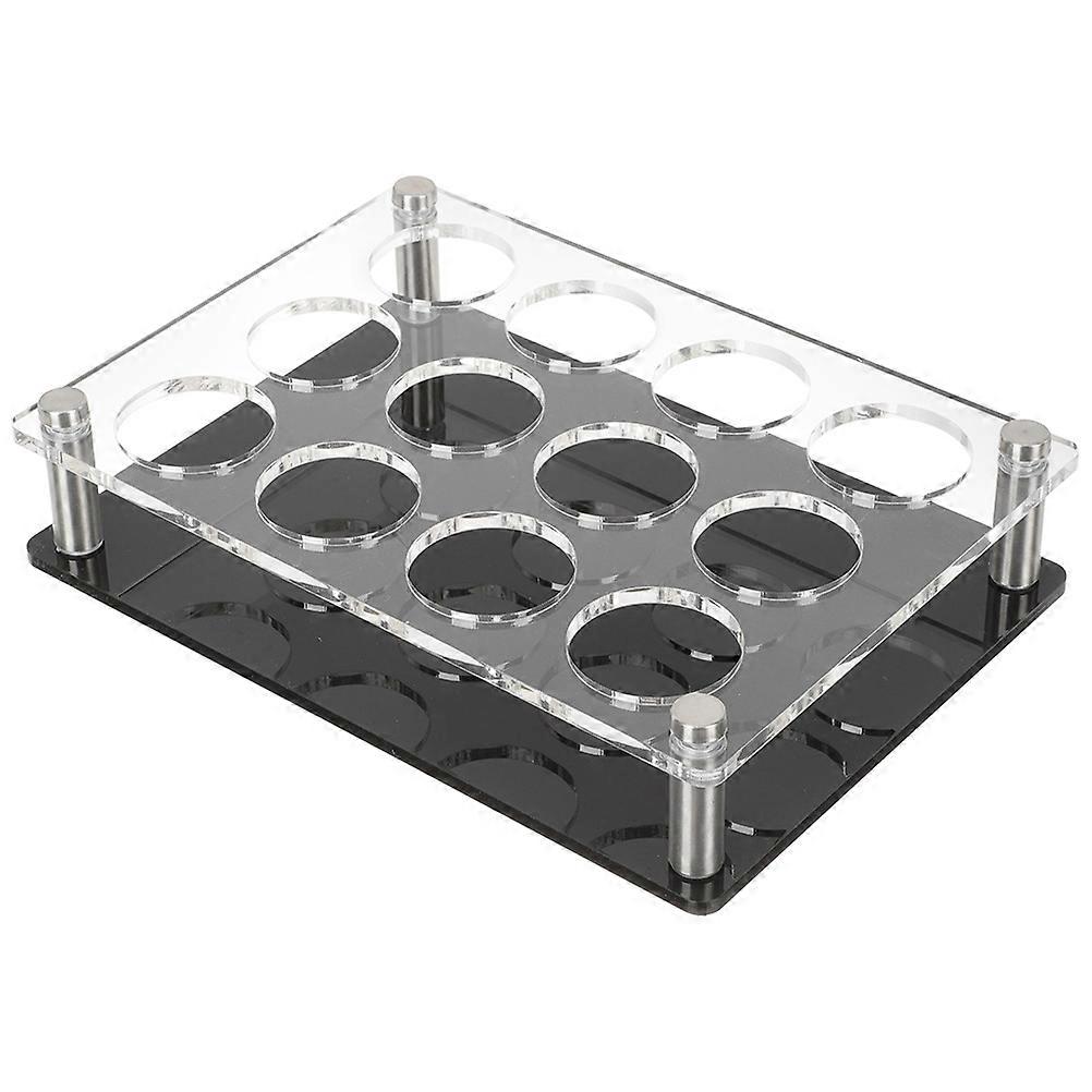 Whiskey Cup Rack Shot Glasses Server 12 Holes for Drinkers Home Use Party 1Pack